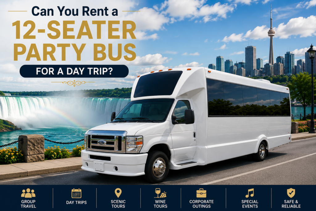 12-Seater Party Bus for a Day Trip